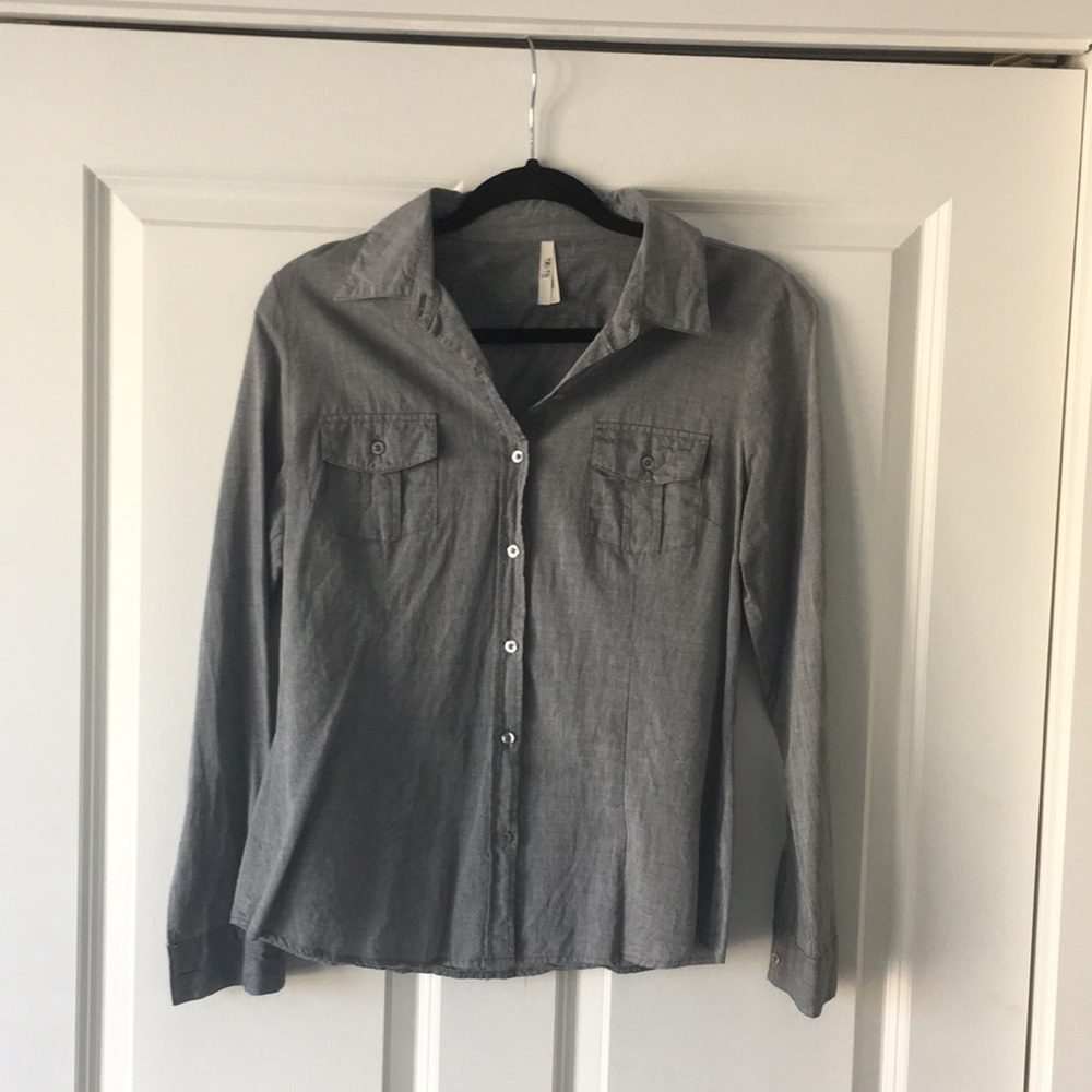 Gray classy top